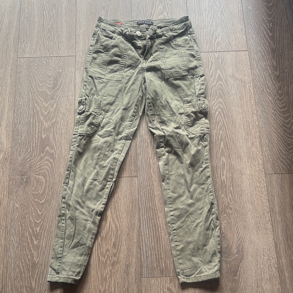 Hot Kiss Army Green Denim Jeans